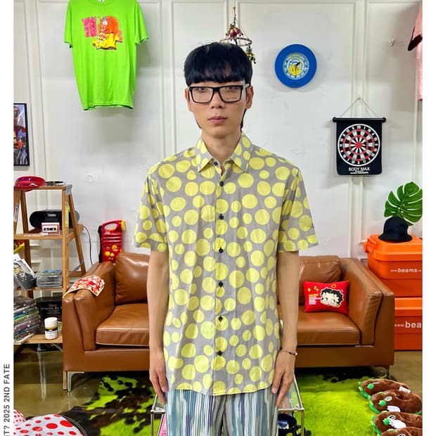 Japanese Vintage Dot Pattern 1/2 shirt