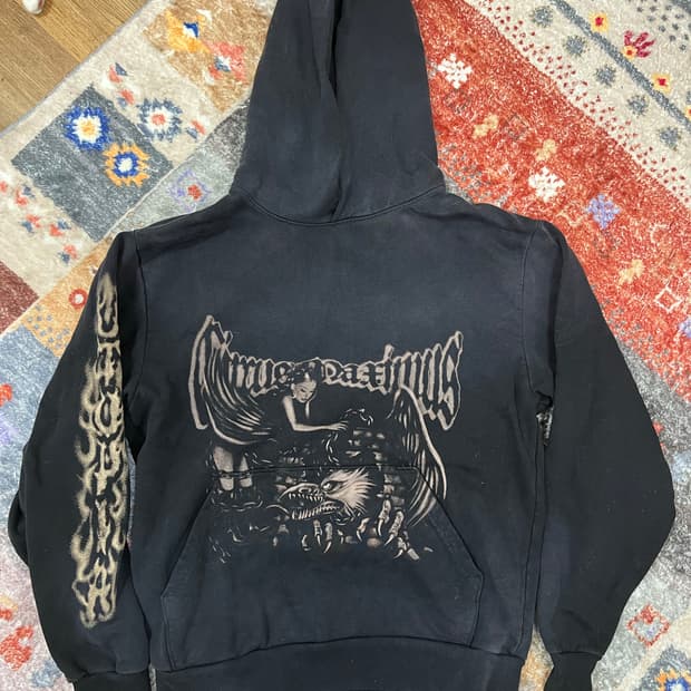 트레비스 스캇 머천 내한 md 후드티 M 