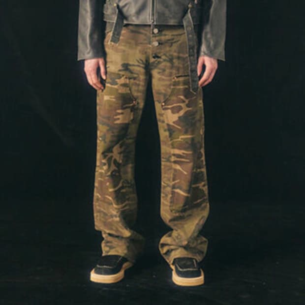 앤더슨벨 카모플라주 카펜터 팬츠