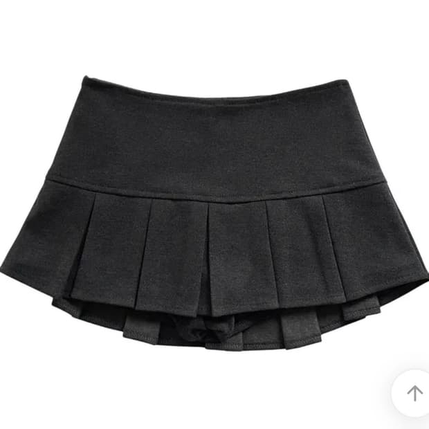 기모 모직 플리츠 스커트 