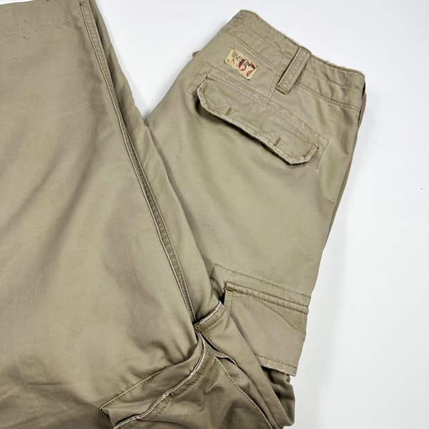 폴로진스 컴퍼니 베이지 스트레이트 카고팬츠 (32인치)