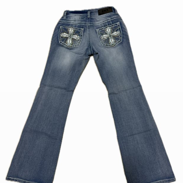 로우라이즈 y2k 부츠컷 청바지