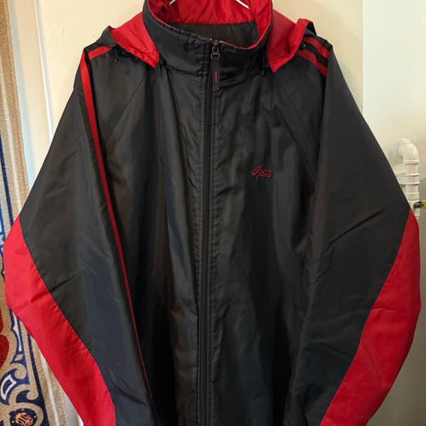 아식스 센터로고 바람막이 110 XXL