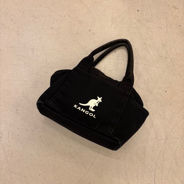 캉골 블랙 미니 토트백