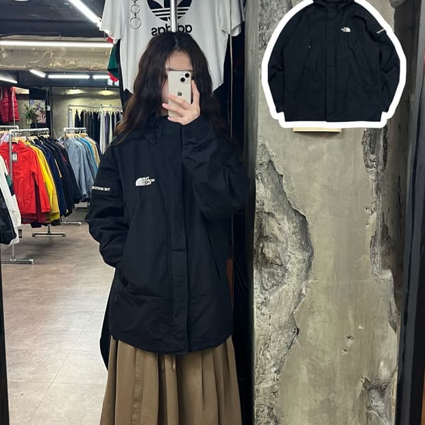 노스페이스 바람막이 블랙 95 #csz2256