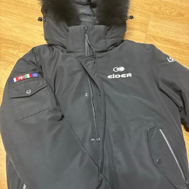 아이더 스투키 숏패딩 블랙 L사이즈