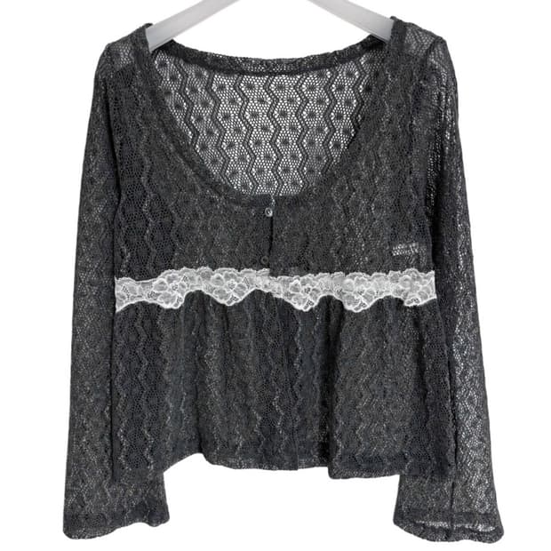 빈티지 차콜가디건