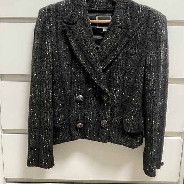 베르사체 진스 쿠튀르 트위드 자켓