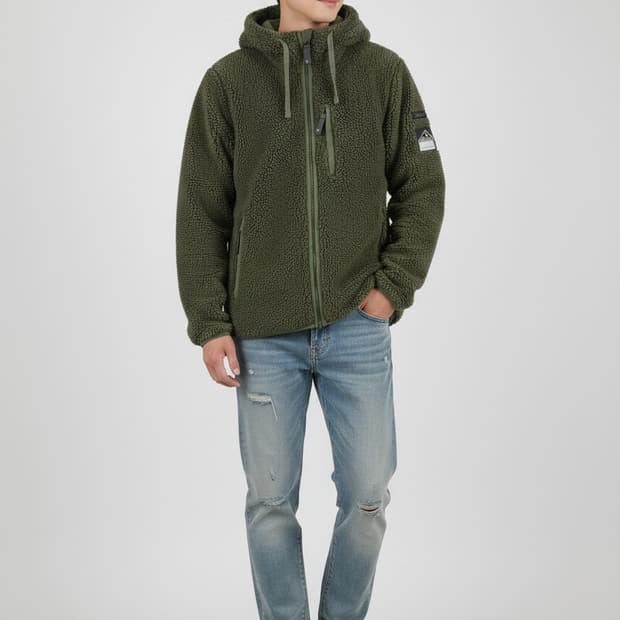 컬럼비아 마운트 후드 아카이브 쉐르파 플리스 후드집업