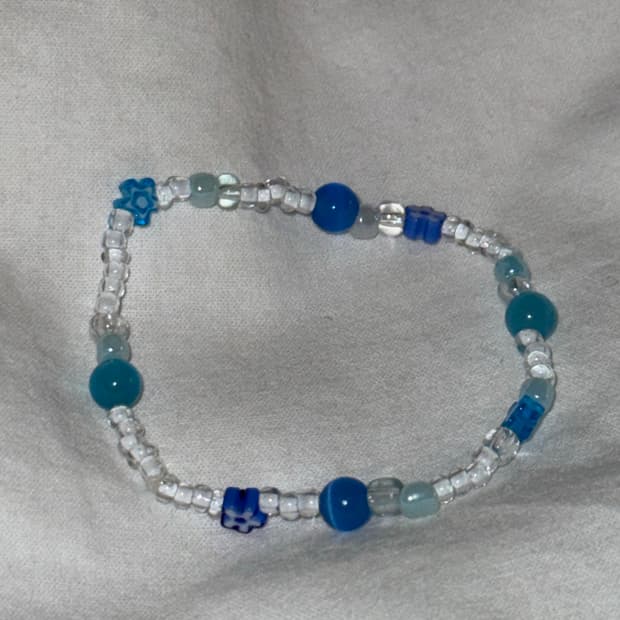 블루비즈 키치 팔찌 