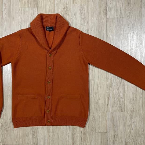 95) 빔즈 숄카라 가디건 다크오렌지