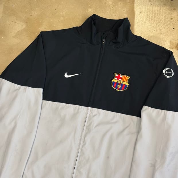 L 나이키 바르셀로나 배색 바람막이