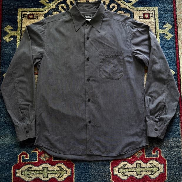 90s 00s Agnès b Classic Pin Strip shirt