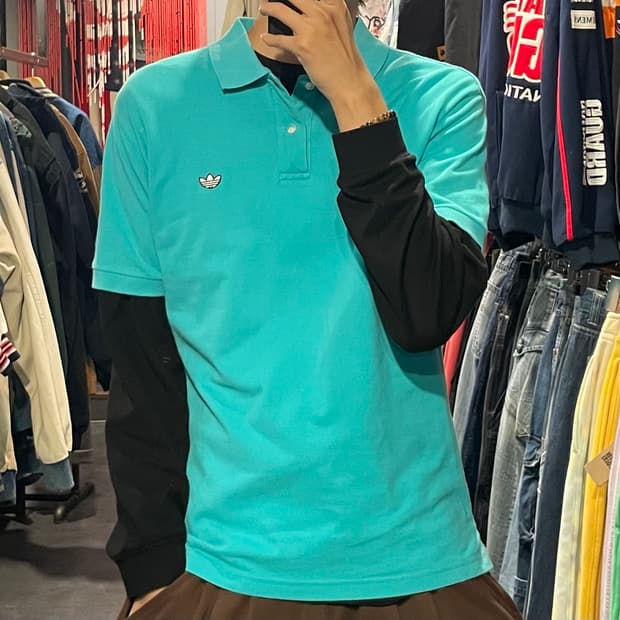 [IM] adidas 아디다스 민트 카라 반팔