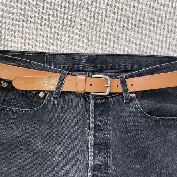 빈티지 GENUINE LEATHER 레더벨트
