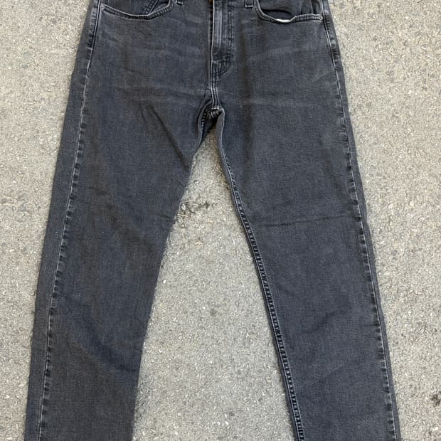 리바이스 502 흑청 데님 34/32