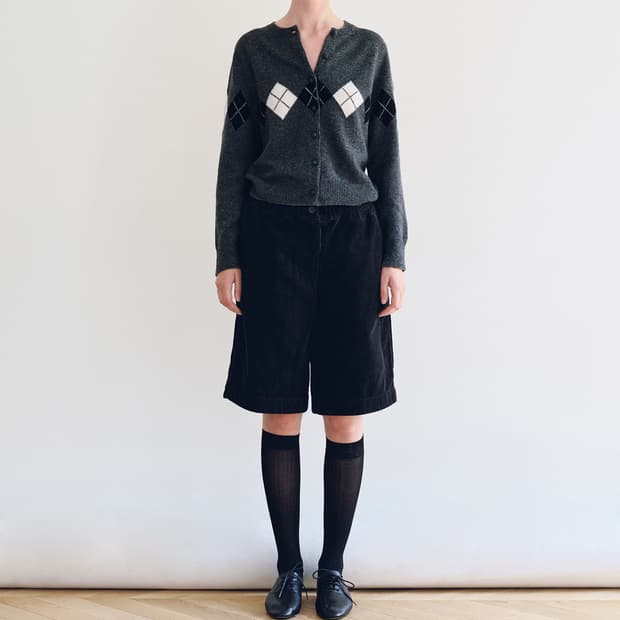 낫띵리튼 해리티지 아가일 니트 가디건