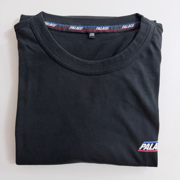 팔라스(PALACE) 블랙 롱슬리브 티셔츠 2XL