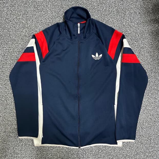 (L추천) 아디다스 네이비/레드 트랙탑 져지
