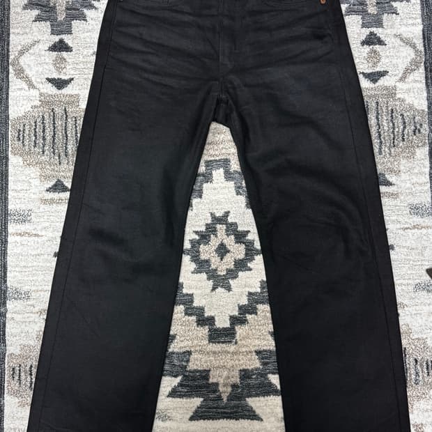 [30/30] RRL 빈티지 5포켓 블랙온블랙