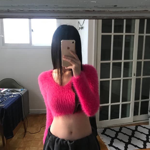 vintage angora corp knit