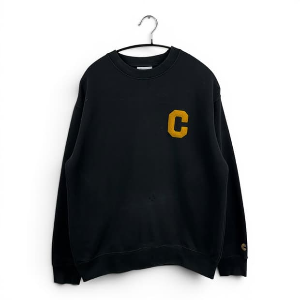 (M) 커버낫 C 로고 맨투맨 블랙