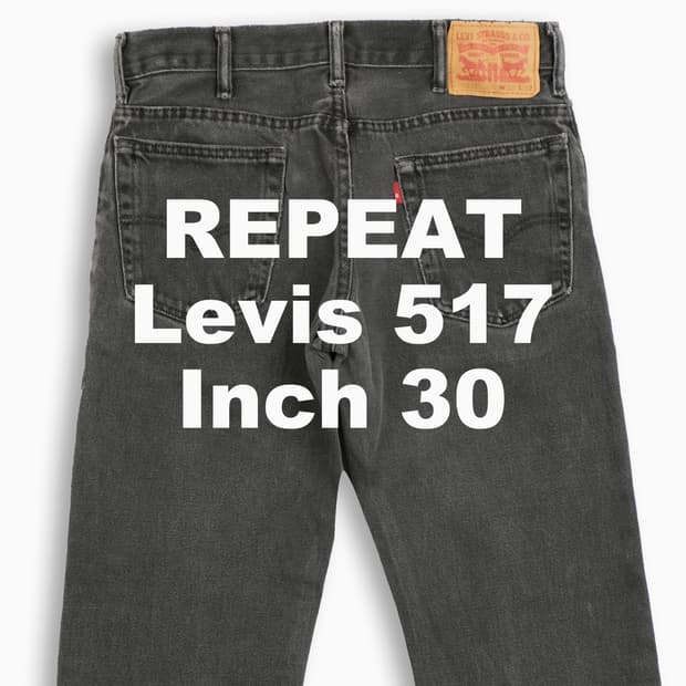 빈티지 리바이스 517 흑청 블랙진 30 인치 LV5173052