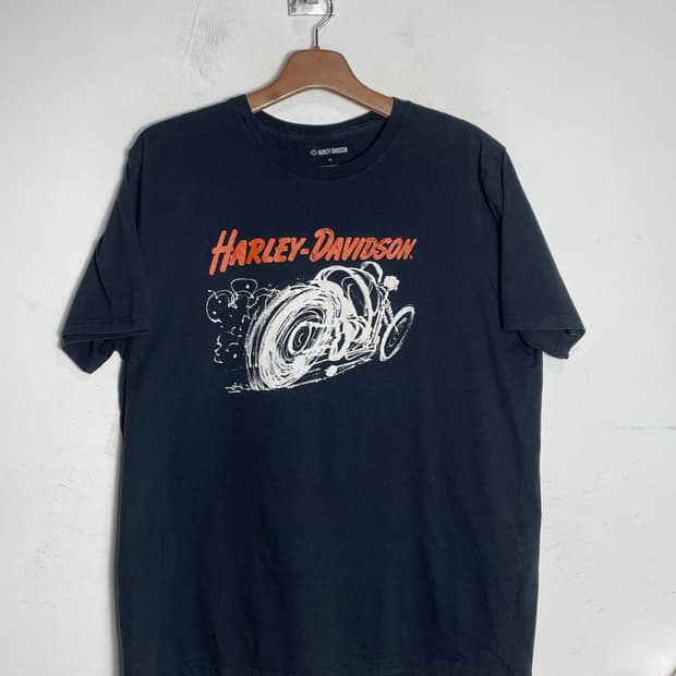할리 데이비슨 블랙 티셔츠