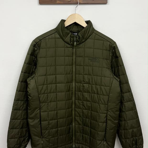 [100] 노스페이스 카키 퀄팅 경량 패딩