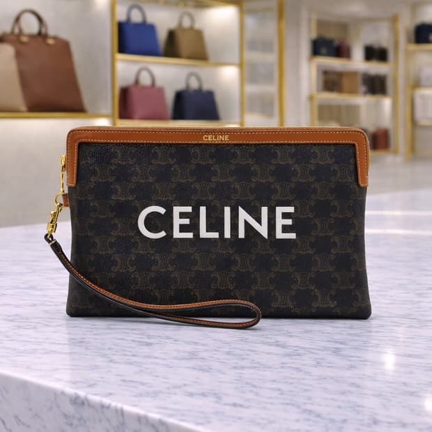 [S급] 셀린느 스트랩 파우치 탄 스몰 판매합니다!!!