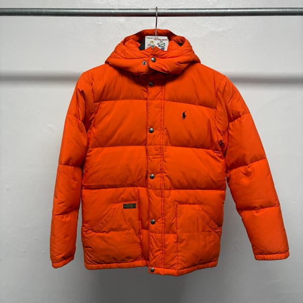 폴로 후디드 푸퍼 패딩