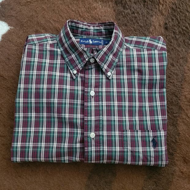 폴로 랄프로렌 남성용 체크 남방(L/XL)