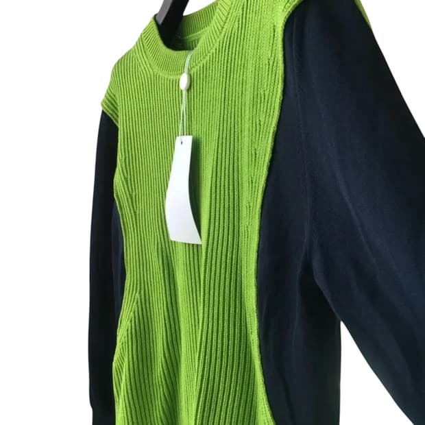 마르지엘라 코튼 크롭 니트