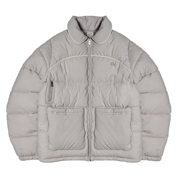스마트어반유즈풀 코이세이오 프론트 포켓 패디드 자켓 패딩 라이트 그레이