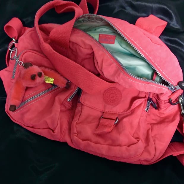 키플링 가방 핑크 빈티지 히피