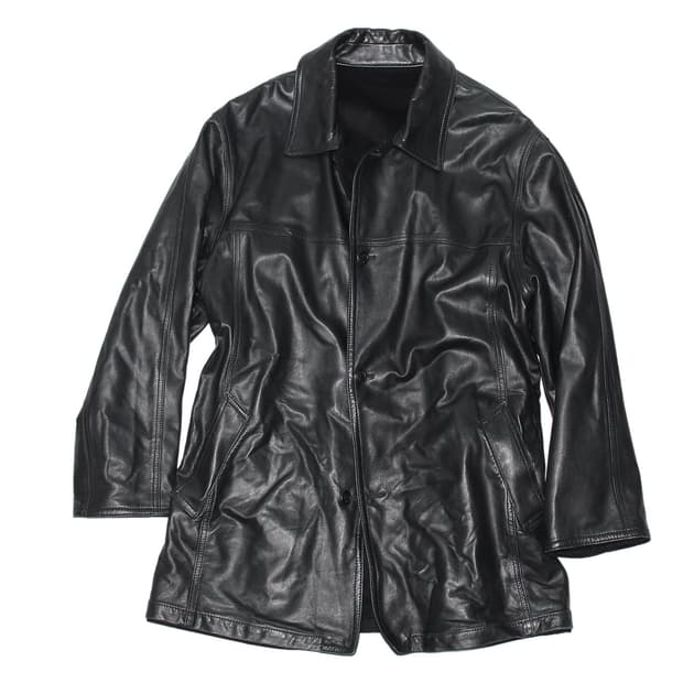 1990s Aquascutum 아쿠아스큐텀 램스킨 레더 카코트