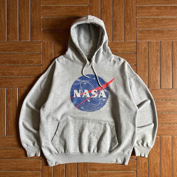 Nasa Life logo cotton hoodie