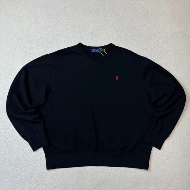 폴로 랄프로렌 로고 큐알 크루넥 맨투맨 PN6422