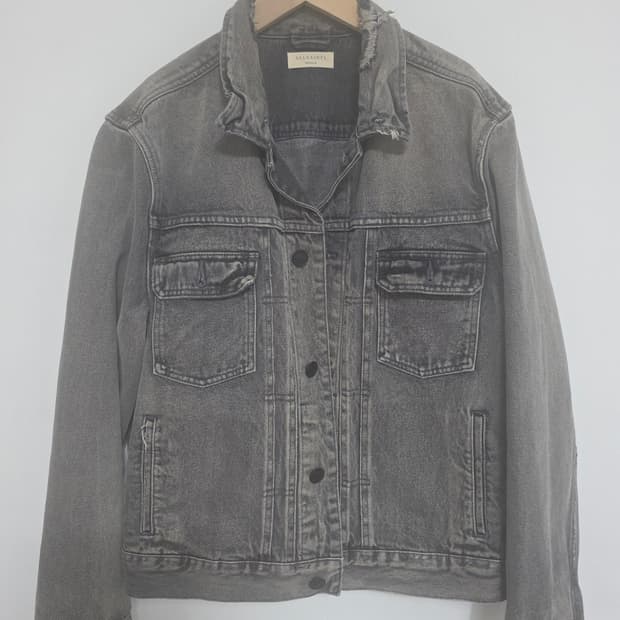 ALLSAINTS 올세인츠 그레이 워싱 데님자켓 M 빈티지