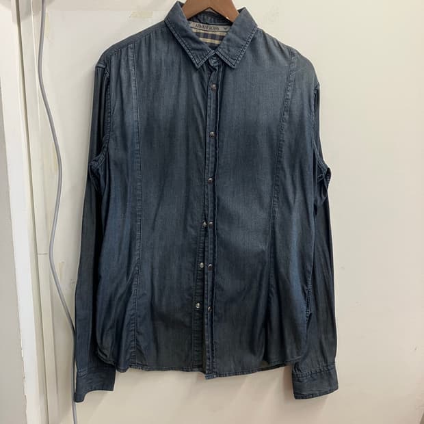 N223 아르마니 웨스턴 데님 셔츠