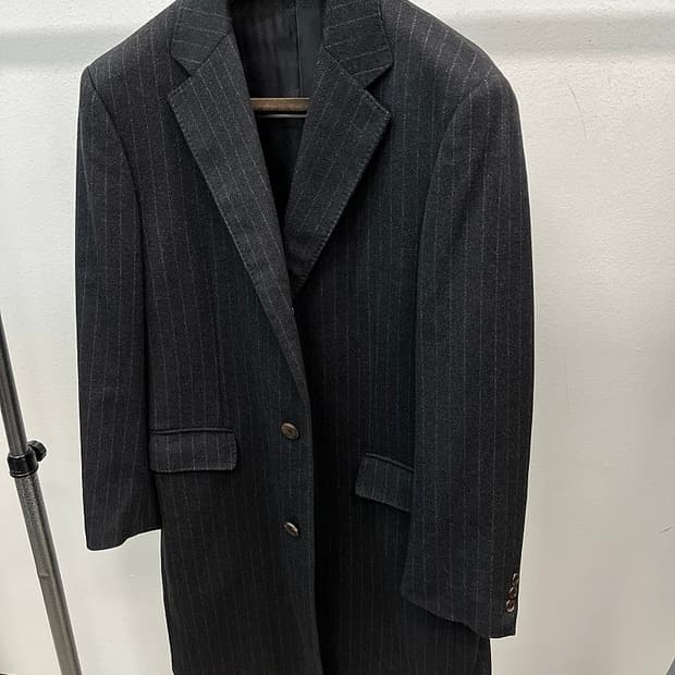 105) 닥스 스트라이프 캐시미어100% 코트
