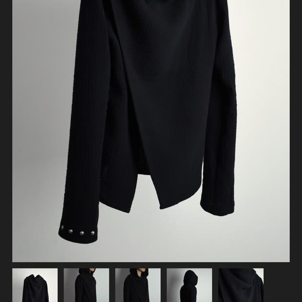 다스슐로스 Draped hood jacket