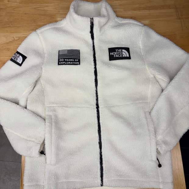 [100] 노스페이스 화이트 플리스 자켓
