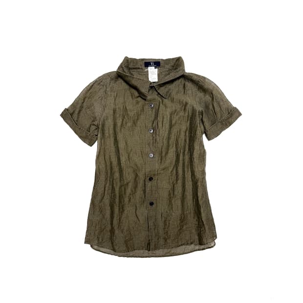 Yohji Yamamoto crinkle shirt