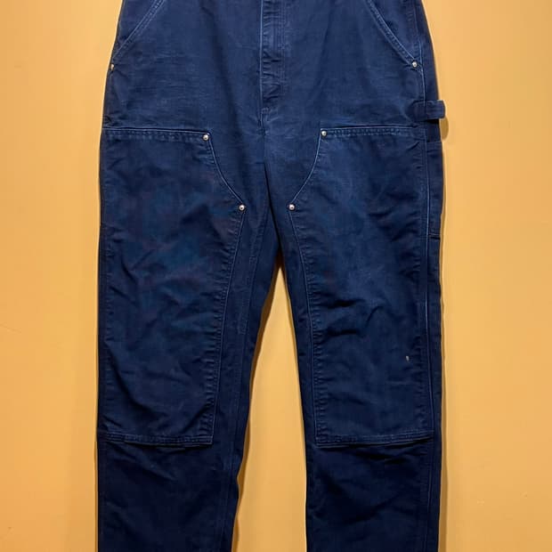 [36x32] 칼하트 USA 워크팬츠 더블니 B01 블랙 빈티지 페이드