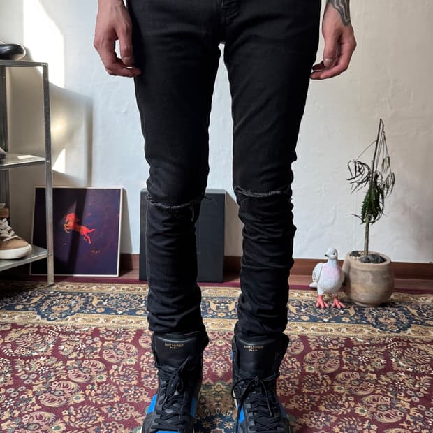 에디슬리먼 생로랑 AW14 디스 블랙진