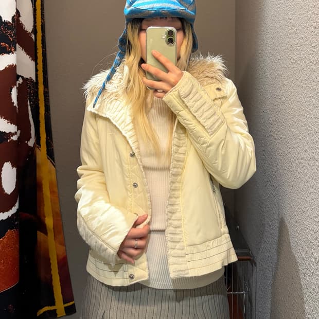 리바이스 퍼 후드 패딩