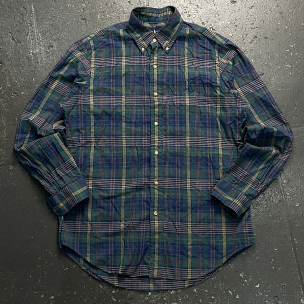 100 폴로 체크셔츠 