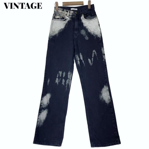 Vintage Washed BlackBlue Pants
