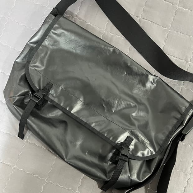 요시다 포터 PVC 숄더 백 메신저 백 블랙